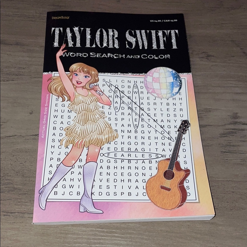 Taylor Swift Word Search & Color